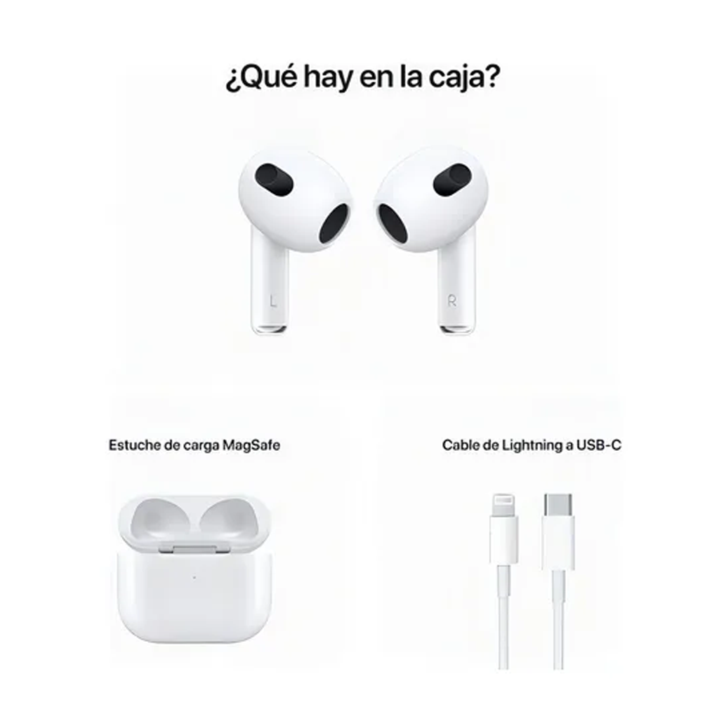 Audífono Apple AirPods 3ra generación Color Blanco