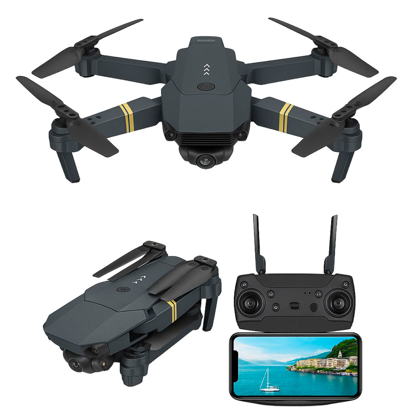 Drone 4k Profesional Cámara Wifi 998 Pro Negro